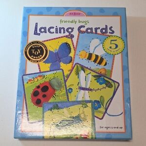 eeBoo Friendly Bugs Lacing Cards